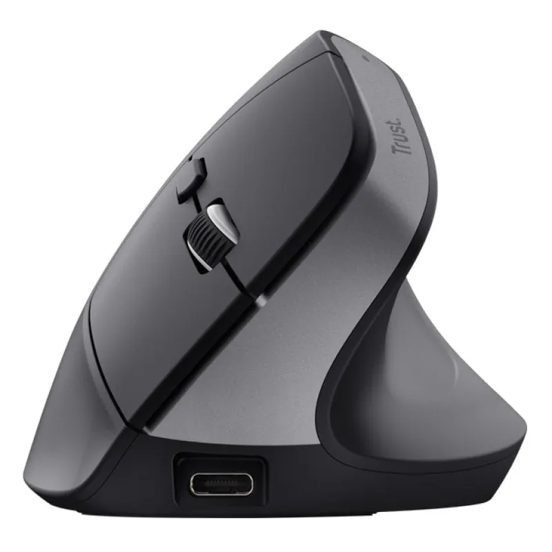 Trust Bayo+ Ratón Vertical Inalámbrico 2400 DPI Negro 25146