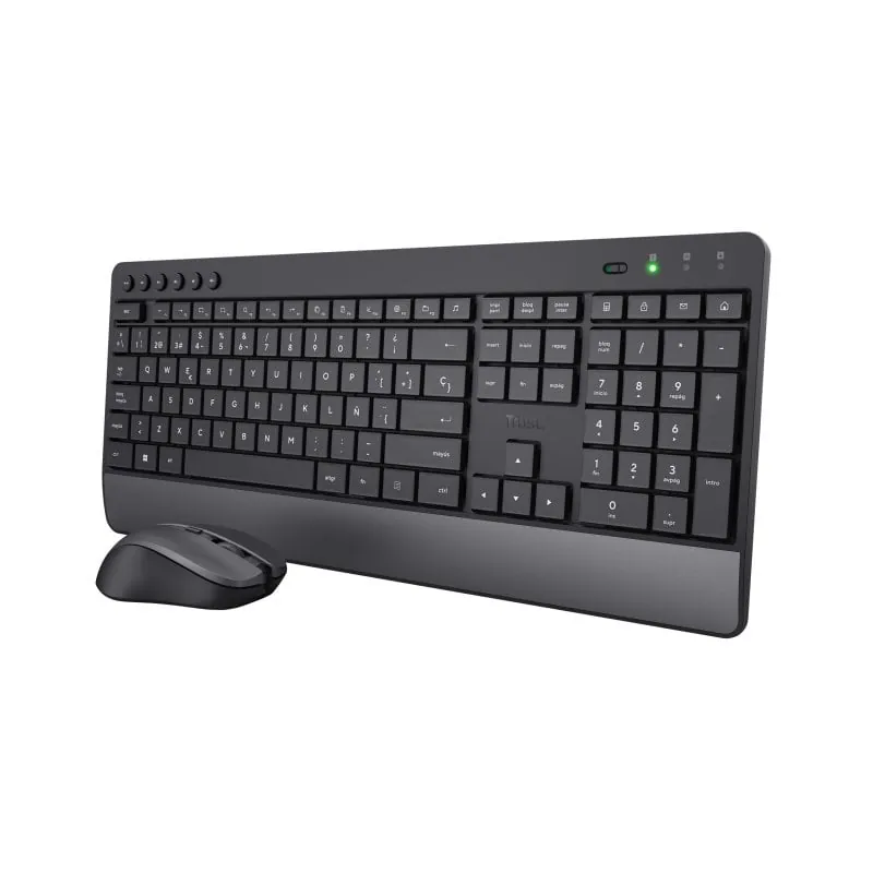 Trust Trezo Combo Teclado Inalámbrico + Ratón Negro 24531