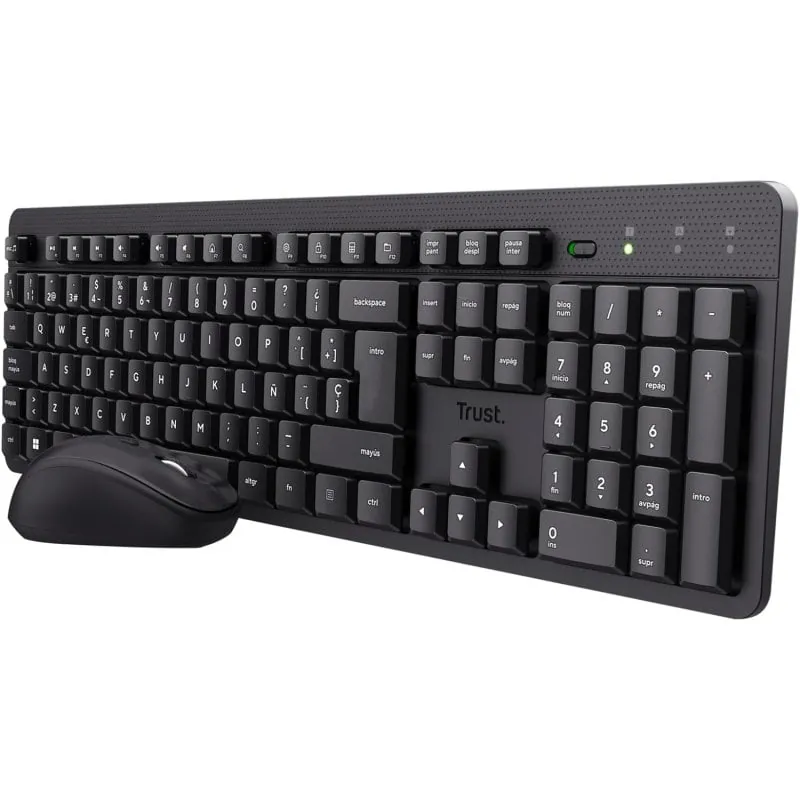 Trust Ymo II Pack Teclado y Ratón Inalámbrico Negro 25166