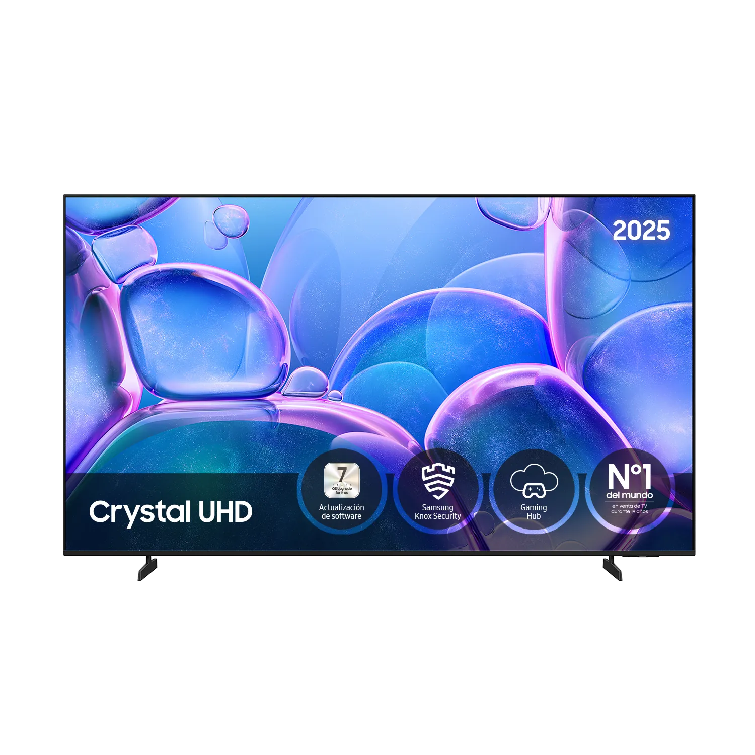 TV 65" Crystal UHD U7025F 4K Samsung Smart TV 2025 - Negro, Negro TU65U7025FKXXC