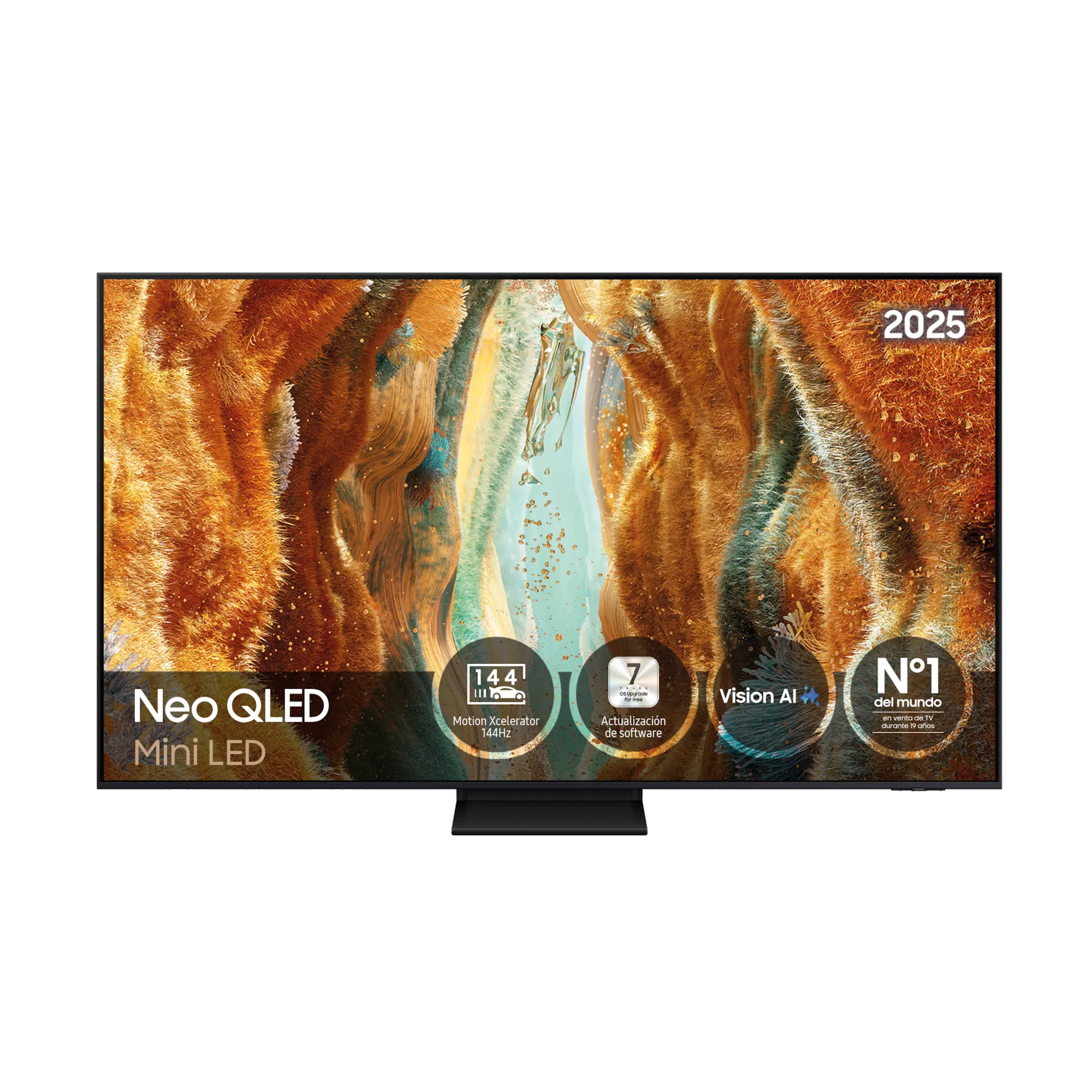 TV 65" Neo QLED QN70F 4K Samsung Vision AI Smart TV 2025 - Negro, Negro TQ65QN70FAUXXC