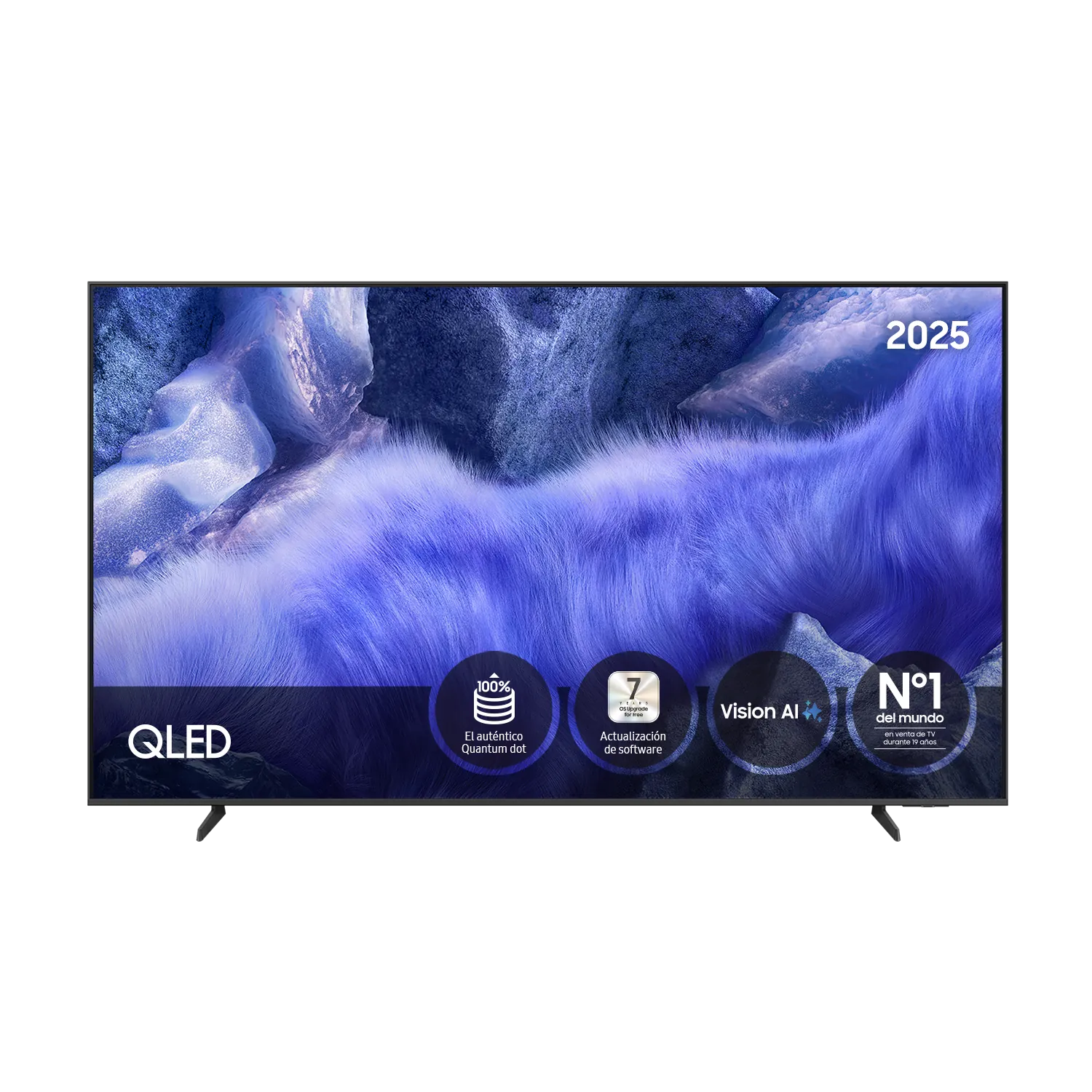 TV 65” QLED QEF1 4K Samsung Vision AI Smart TV 2025 - Gris Titanio, Gris Titanio TQ65QEF1AUXXC