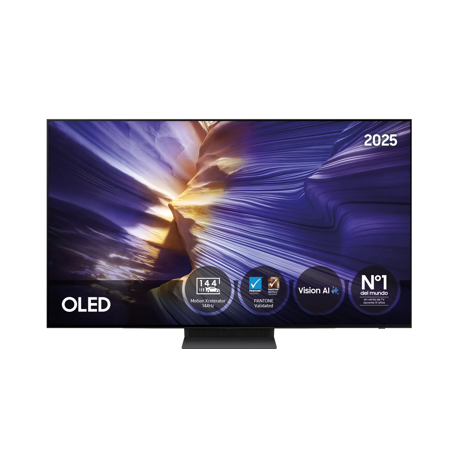 TV 77" OLED S93F 4K Samsung Vision AI Smart TV 2025 - Negro, Negro TQ77S93FAEXXC