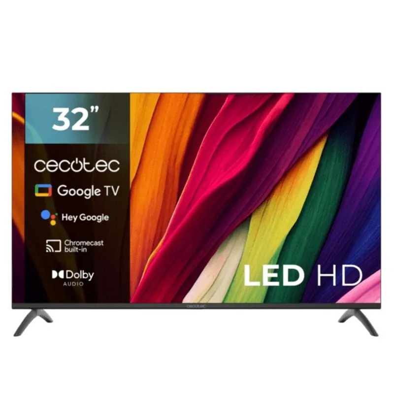 TV Cecotec LED A4 Series ALH40032S 32" HD Google TV HDR10 Chromecast Bluetooth 00985