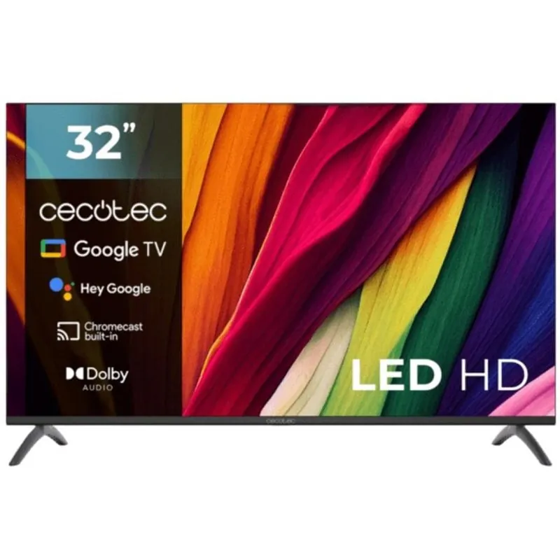 TV Cecotec LED A4 Series ALH40032S 32" HD Google TV HDR10 Chromecast Bluetooth 00985