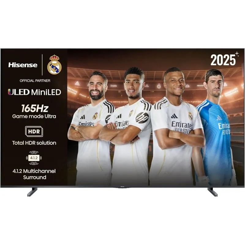 TV Hisense ULED 100U8Q 100" 4K UltraHD 165Hz Smart TV VIDAA HDR10 Dolby Vision IMAX 20016738
