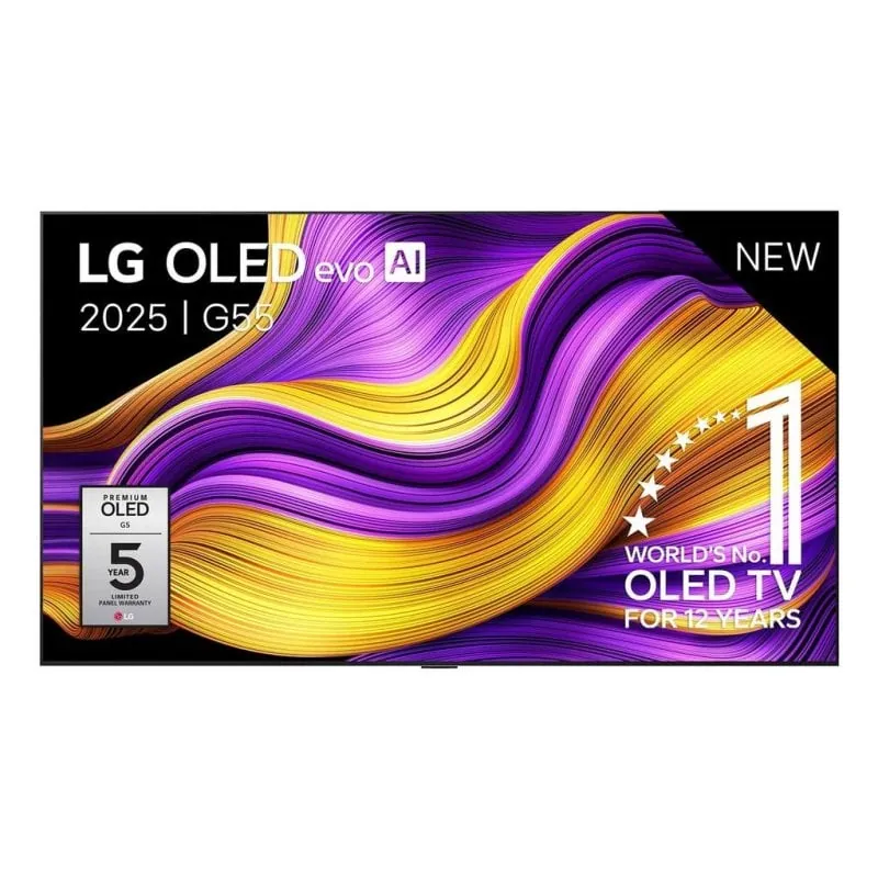 TV LG OLED evo AI OLED55G55LW 55" 4K Smart TV WiFi Dolby Atmos Plata OLED55G55LW
