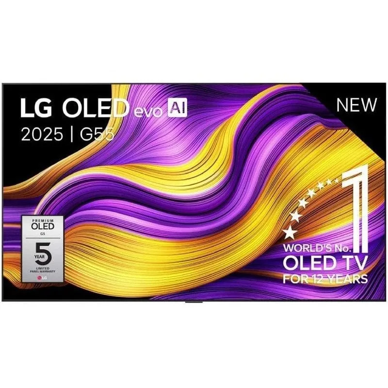TV LG OLED evo AI OLED65G55LW 65" 4K UHD Smart TV WebOS HDR10 Dolby Vision OLED65G55LW.AEU