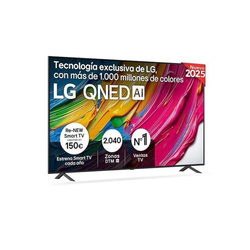 TV LG QNED 86QNED80A6A 86" 4K Smart TV HDR10 Pro VRR Dolby Negro 86QNED80A6A.AEU