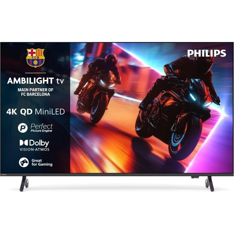 TV Philips QD-Mini LED 75MLED910/12 75" 4K UHD Ambilight Smart TV Titan OS HDR10 75MLED910/12