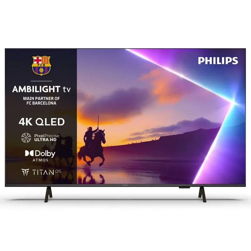 TV Philips QLED 55PUS8450 55" 4K Ambilight Titan OS Dolby Atmos Smart TV 55PUS8450/12