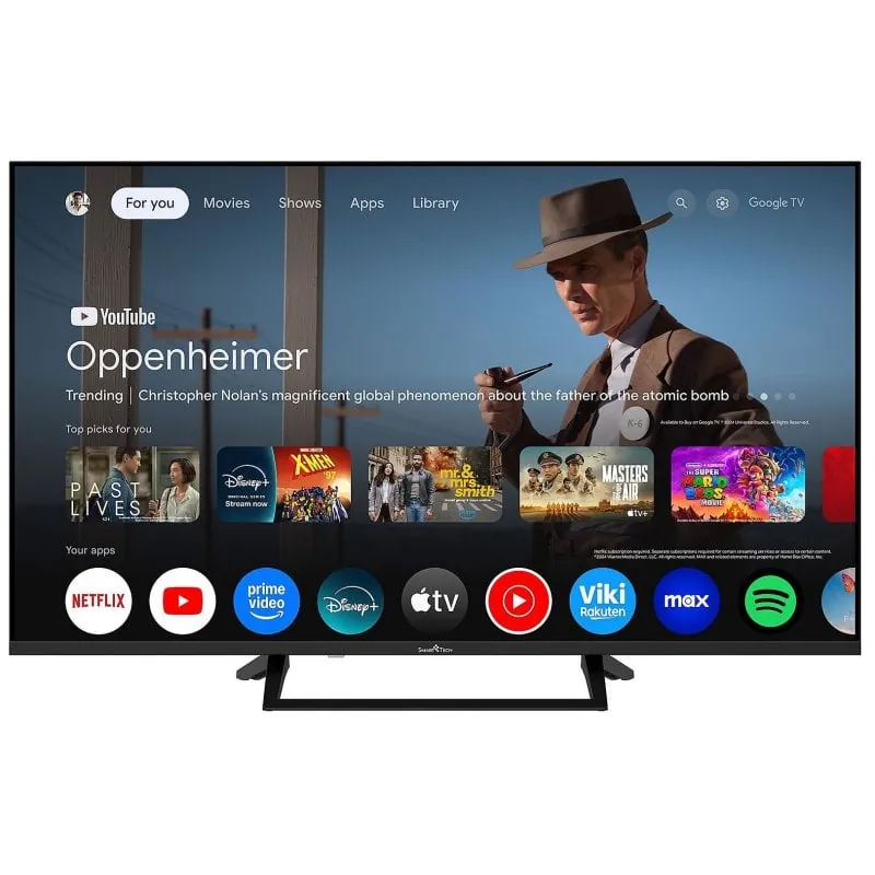 TV Smart Tech QLED 43QG06V 43" 4K UltraHD 60Hz Smart TV Google TV HDR10 Dolby Digital Plus 43QG06V