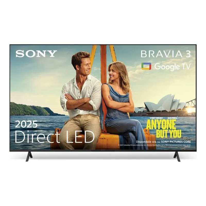 TV Sony LED K-75S3 75" 4K Ultra HD Smart TV Android HDR Dolby Vision Wi-Fi 6E K75S35B.CEI