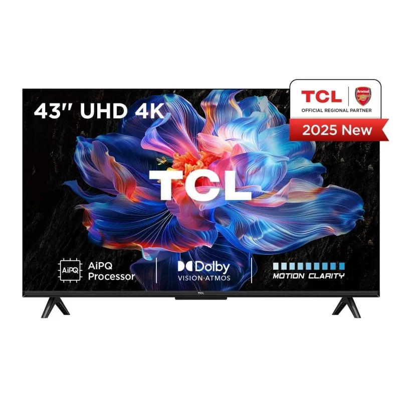 TV TCL DLED 43V6C 43" 4K Smart TV Google TV HDR Metallic 43V6C