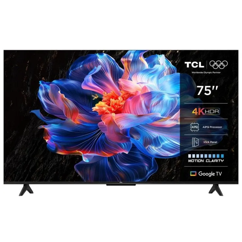 TV TCL LED 75P69K 75" 4K Ultra HD Smart TV HDR Google TV 75P69K