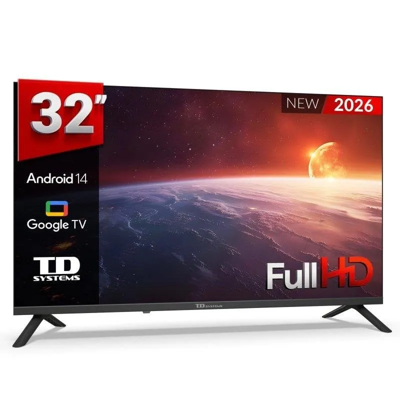TV TD Systems DLED M32C21FGLE 32" Full HD Smart TV Google TV HDR10 M32C21FGLE