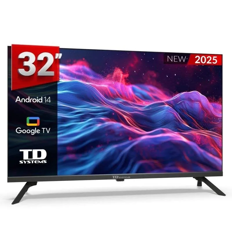 TV TD Systems LED M32K21GLE 32" HD Google Assistant Chromecast Smart TV M32K21GLE