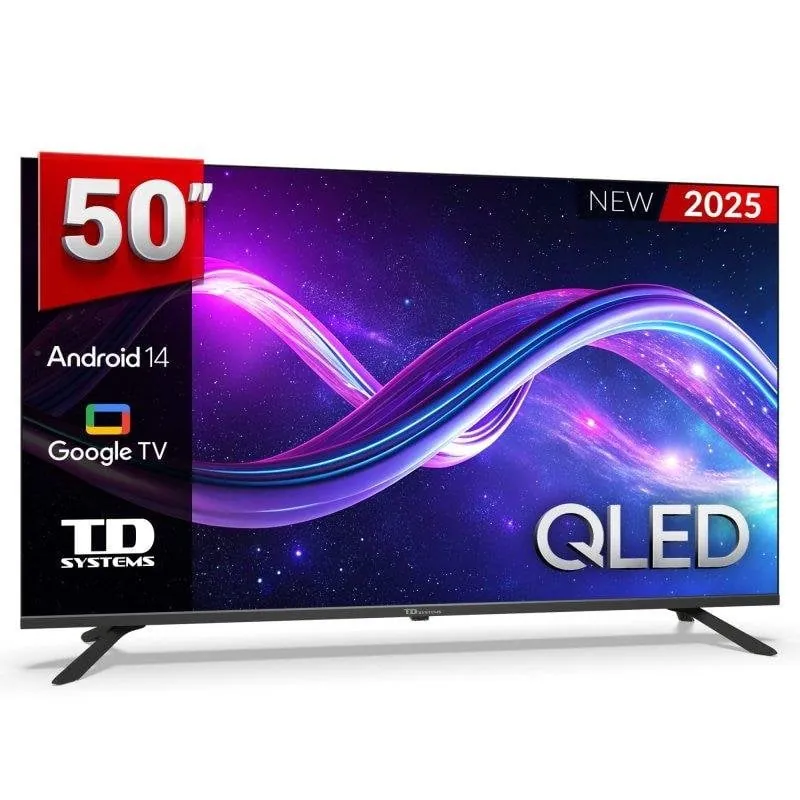 TV TD Systems QLED M50K21GLQ 50" 4K Google Assistant Android 14 M50K21GLQ