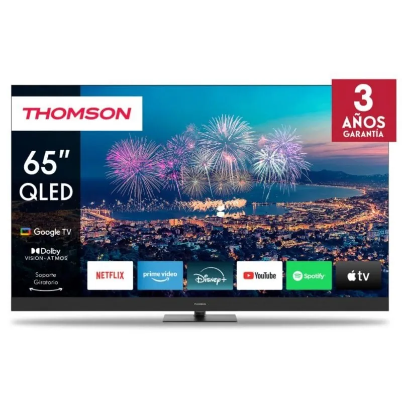 TV Thomson QLED 65QG6C14 65" 4K Ultra HD Smart TV Google TV Dolby Atmos 65QG6C14