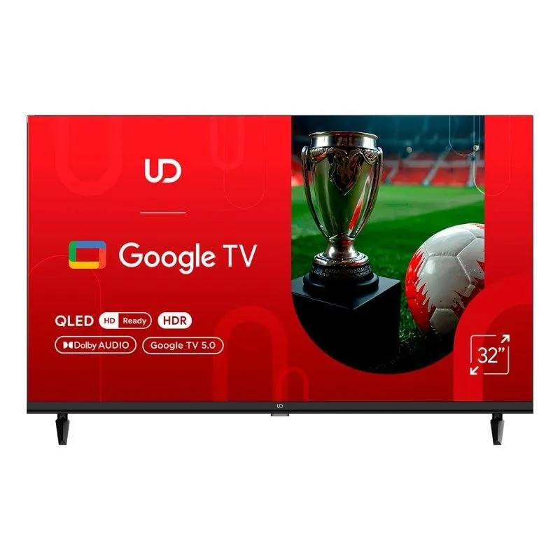 TV UD QLED 32QHGC5210S 32" HD Ready 60Hz Smart TV Google TV Dolby Audio Chromecast 32QHGC5210S
