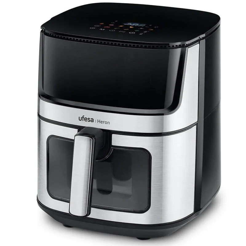 Ufesa Heron Freidora de Aire con Ventana 8L 1500W Inox/Negra 72806012