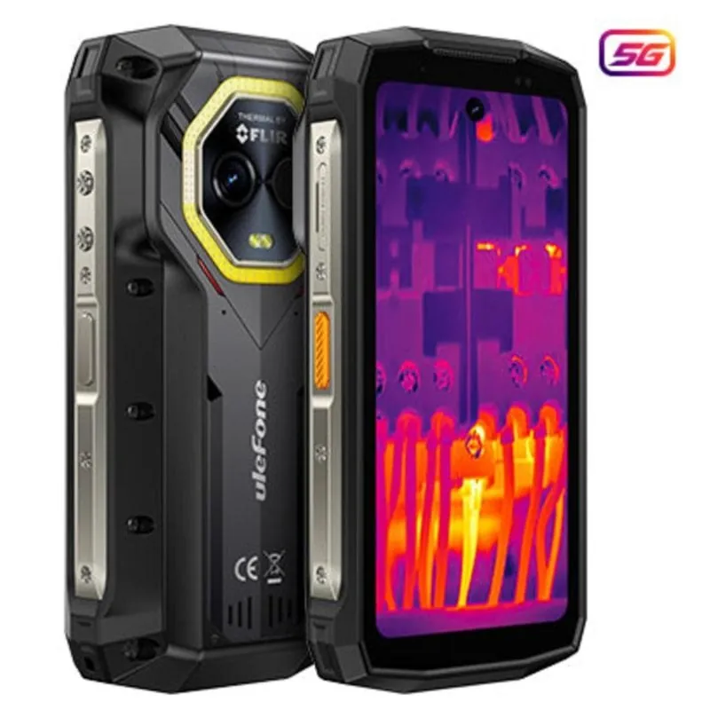 Ulefone Armor Mini 20T Pro 8GB 256GB 4.7" IPS 5G Dual SIM Cámara Térmica 50MP Android 14 Negro ULEARMINI20TPROB