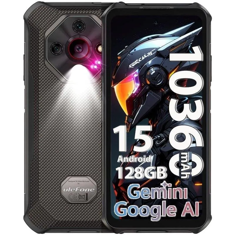 Ulefone Armor X16 6GB 4G 128GB 6,56" Negro, cámara 48 MP ARMORX16B