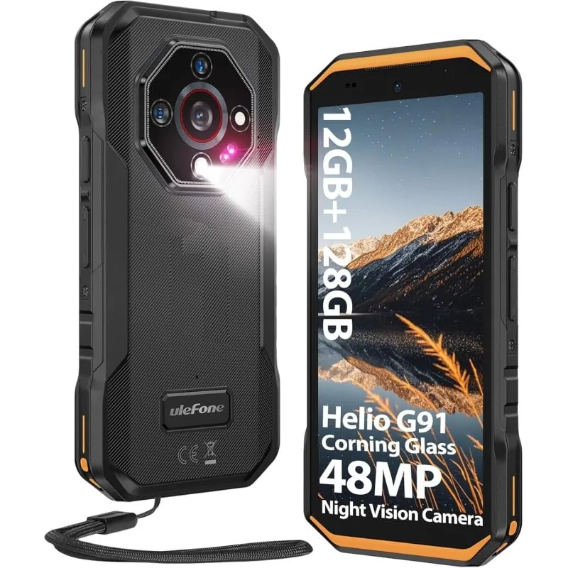 Ulefone Armor X32 12GB 128GB Visión Nocturna IP68 IP69K Gorilla Glass NFC 5500mAh ULEARM32O
