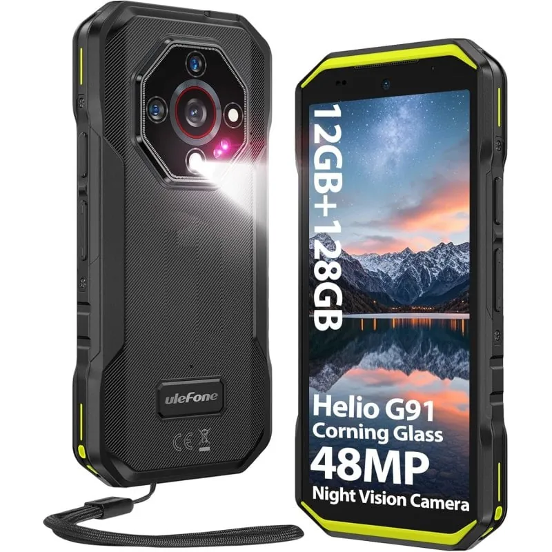 Ulefone Armor X32 12GB RAM 128GB Triple Cámara Visión Nocturna IP69K 5500mAh ULEARM32V