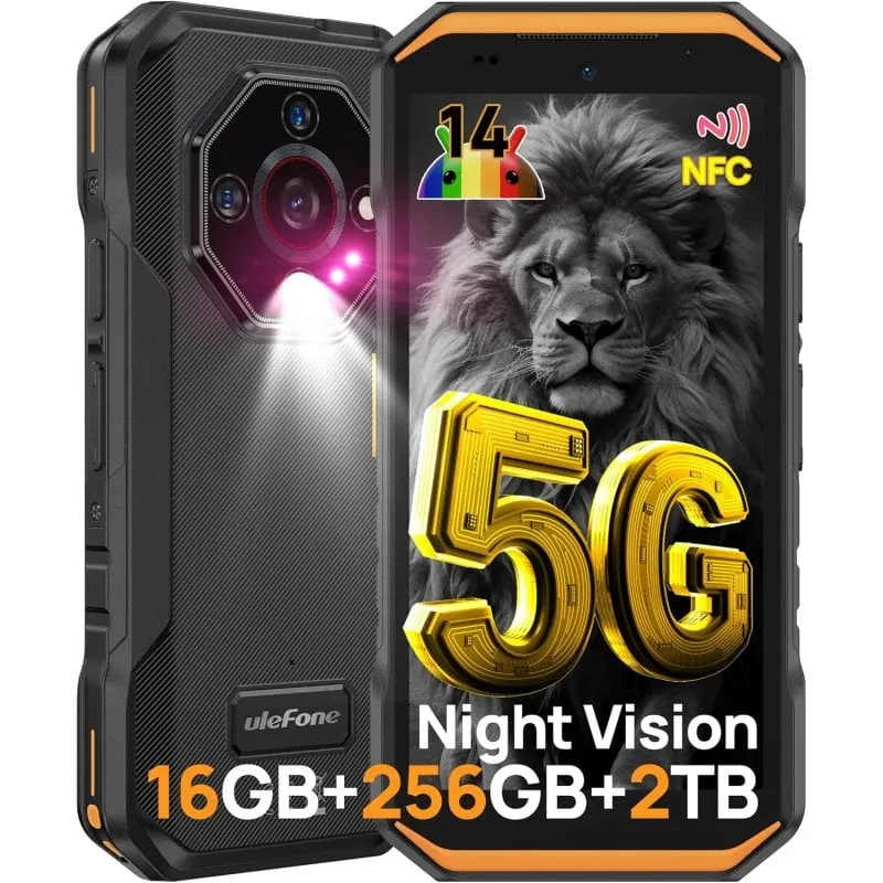 Ulefone Armor X32 Pro 16GB 256GB 5G IP68 Visión Nocturna IR NFC Carga Inversa ULEARM3PO