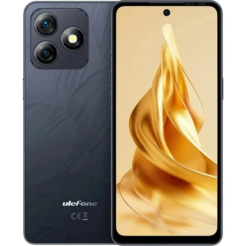 Ulefone Note 18 Pro Smartphone 6.78" 6GB/256GB Dual SIM 4G 5450mAh Android 14 Negro Brillante ULE18PB
