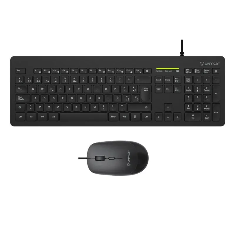 UNYKAch MK211 PRO Slim Kit Teclado + Ratón Ultradelgados y Ergonómicos UK505443
