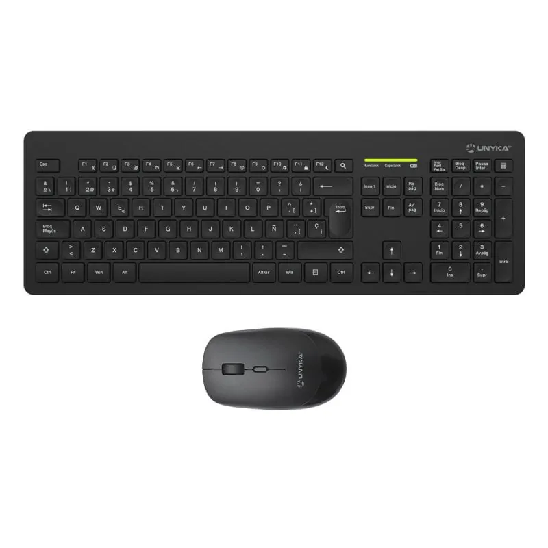 UNYKAch MK212 PRO Slim Wireless Kit Teclado + Ratón Inalámbricos UK505445