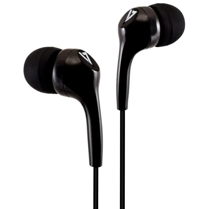 V7 HA105-3EB Auriculares Intraurales Negros HA105-3EB