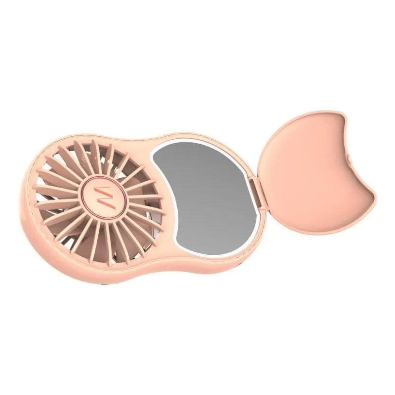 Ventilador de mano Muitomas MIRRORFANPF con luz LED y espejo portátil MIRRORFANPF