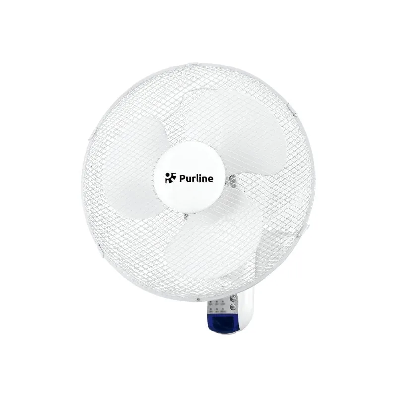 Ventilador de pared Purline Venty Argentum 50W control remoto 3 velocidades bajo consumo VENTY ARGENTUM
