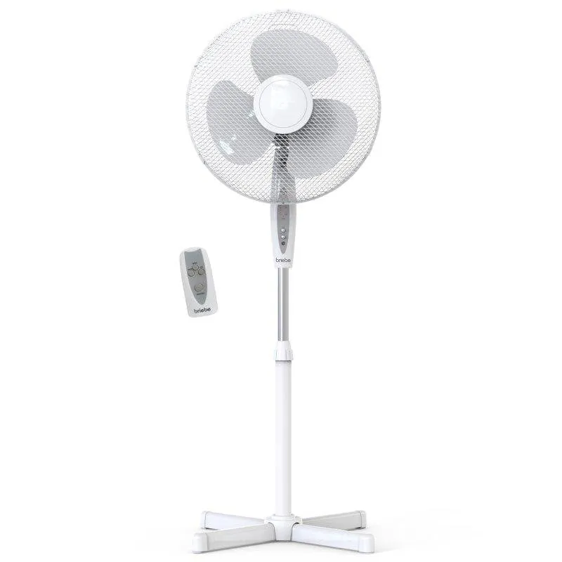 Ventilador de pie Briebe 40 cm control remoto altura regulable 3 velocidades 804568