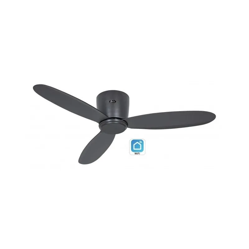 Ventilador De Techo Casafan 311284w Eco Plano Ii 112cm Negro Wi-fi 311284W