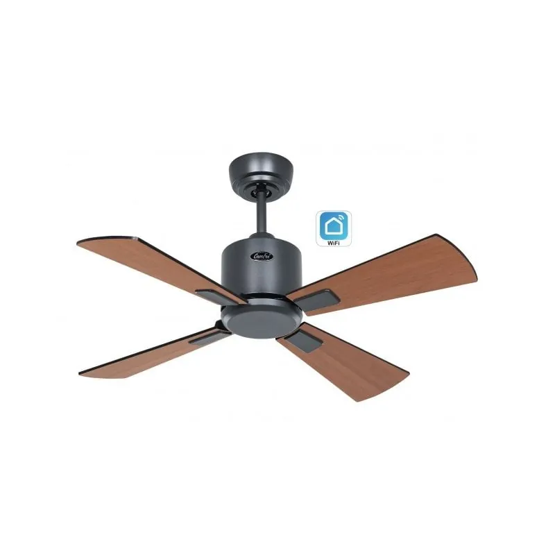 Ventilador De Techo Casafan 952011w Eco Neo Iii 92cm Negro Y Teca Con Wifi 952011W