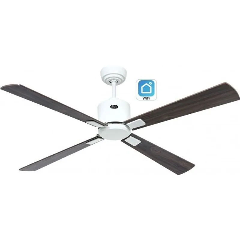 Ventilador De Techo Casafan Eco Neo Iii 132cm Con Wifi 943212w Motor Blanco/cerezo Y Nuez 943212W
