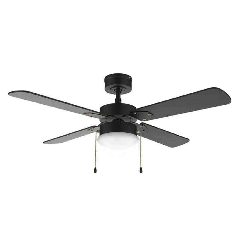 Ventilador de techo Cecotec EnergySilence Aero 450 Fullblack 50W con luz y 4 aspas 08461