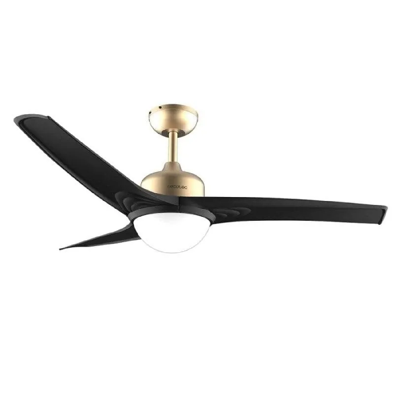 Ventilador de techo Cecotec EnergySilence Aero 560 GoldBlack 52" LED 18W mando 08489
