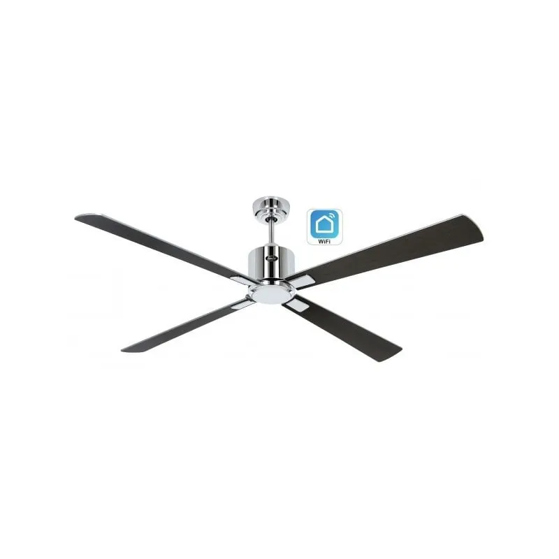 Ventilador De Techo Con Wifi Casafan Eco Neo Iii 152cm 948337w Wengué / Wengué Y Plata 948337W
