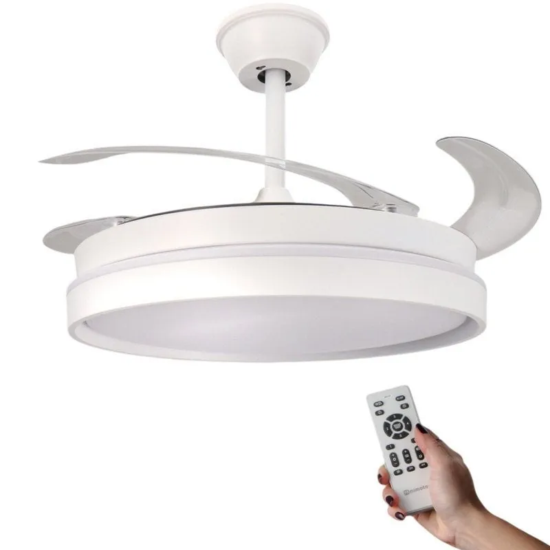 Ventilador de Techo Ledme Afar 30W 6 Velocidades Silencioso con Luz LED y Mando LM8840