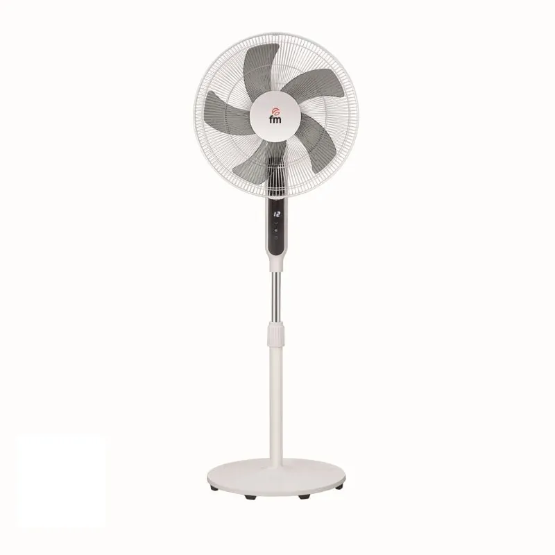 Ventilador FM Calefacción iP-40 DC Blanco 12 Velocidades 40cm Temporizador Mando IP40DC