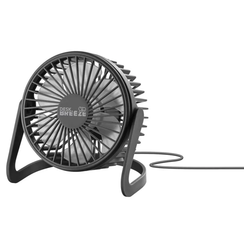 Ventilador Techly Tech Pop 8018080494413 mesa USB oscilación 360° compacto negro DESKBREEZEK