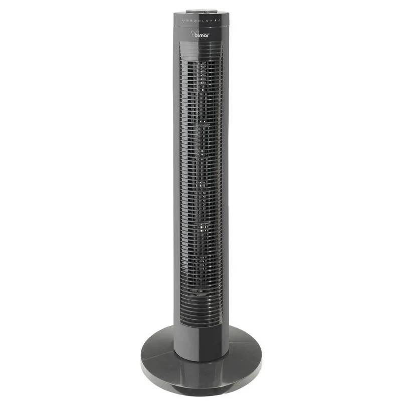 Ventilador torre Bimar VC78 negro con temporizador, 3 velocidades y mando VC78
