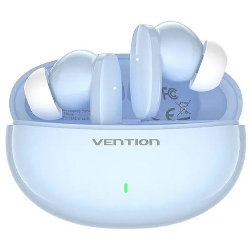 Vention NBFS0 Auriculares Inalámbricos Bluetooth con Estuche de Carga y Autonomía 7h Azul NBFS0