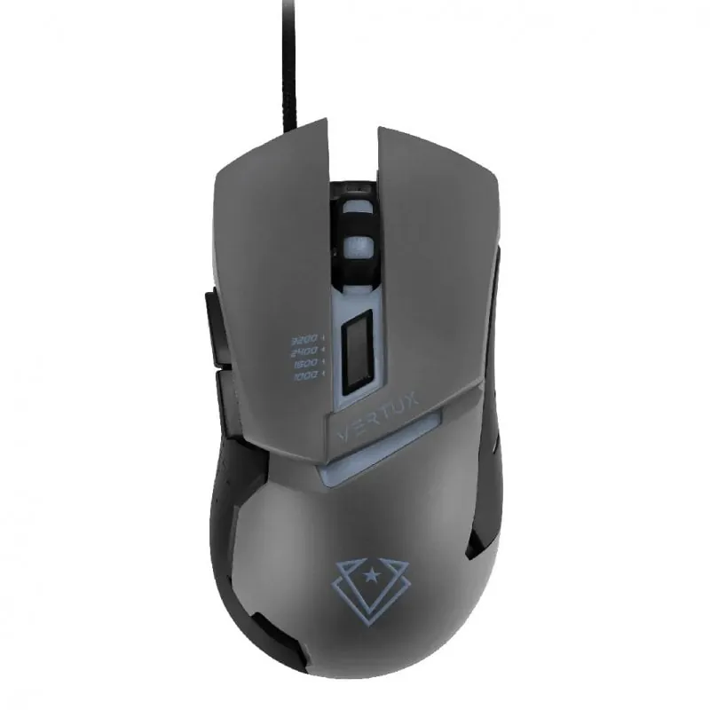 Vertux Dominator Ratón Gaming RGB 3200DPI Gris 6959144050171