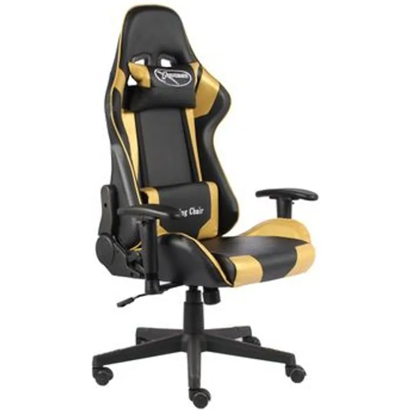 VidaXL Kenssi Silla Gaming Reclinable Dorado 20492